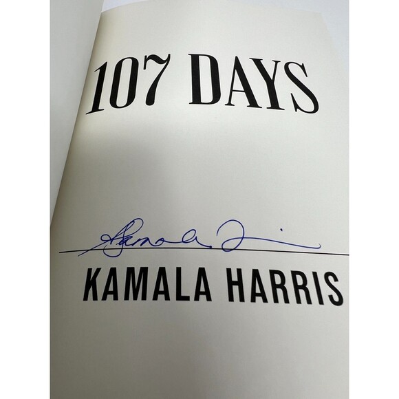 Kamala Harris SIGNED AUTOGRAPH 107 Days BOOK 1st Edition Vice President HC - Picture 8 of 9